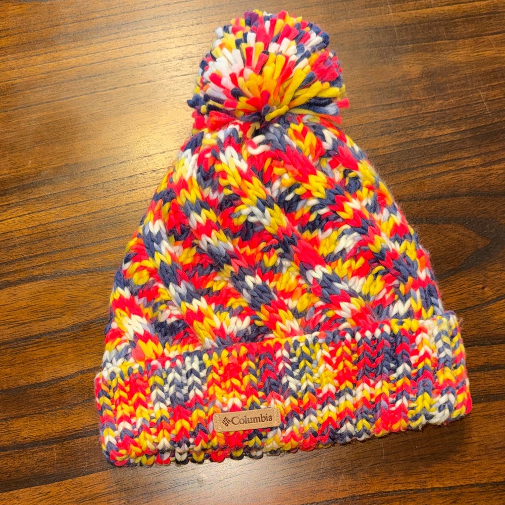 Columbia Vibrant Knit Pom-Pom Hat